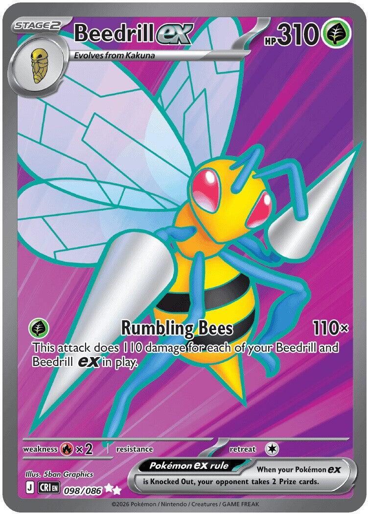 Beedrill ex - Chaos Rising - Near Mint