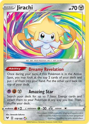 Jirachi - Vivid Voltage Holo - Near Mint