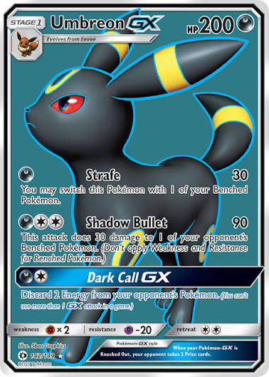 Umbreon GX (Full Art) - Sun & Moon Base Set - Near Mint