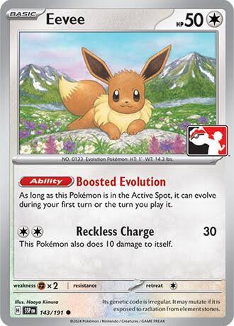 Eevee - Prize Pack Series One - Near Mint