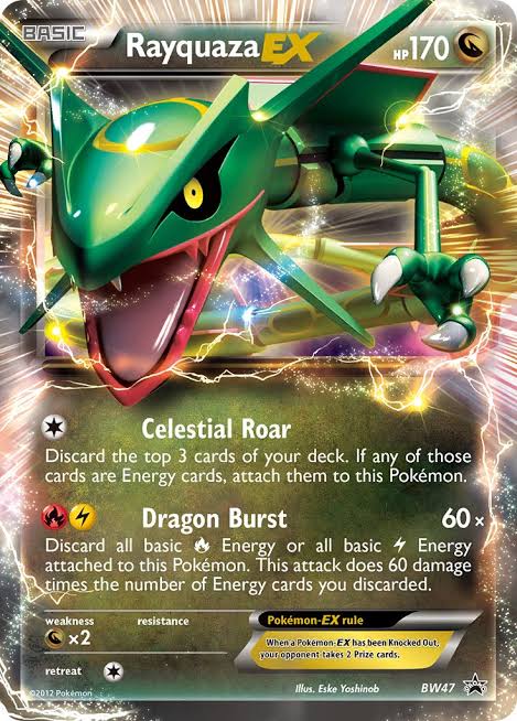 Rayquaza EX #BW47 - Black and White Promos - Near Mint