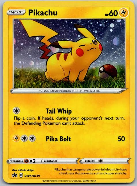 Pikachu - Sword & Shield Promo - Near Mint